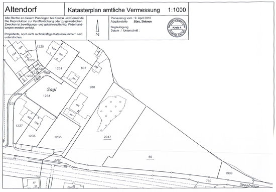 Katasterplan [Bild]