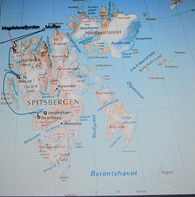 Spitzbergen Karte